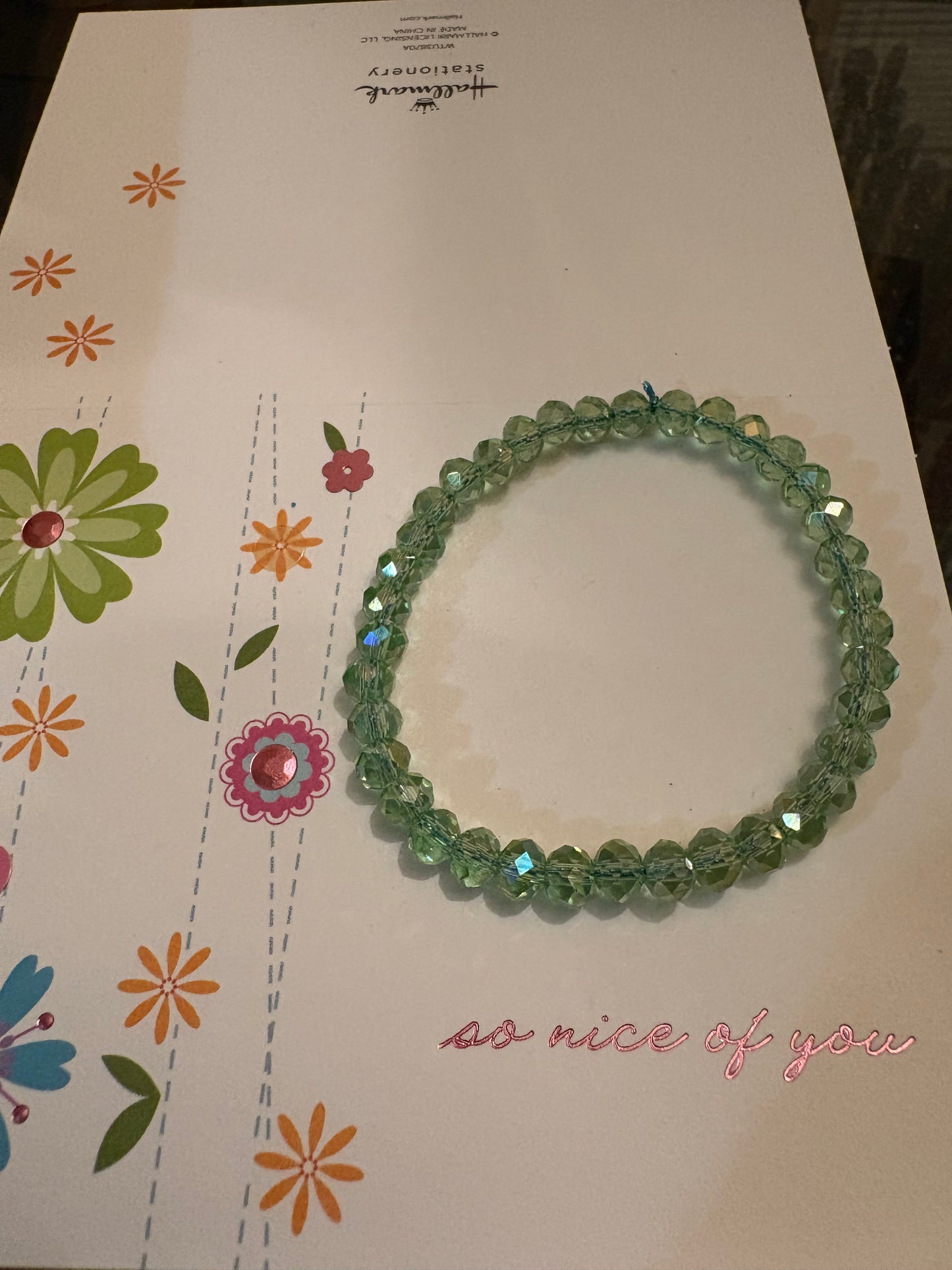 Green bracelet