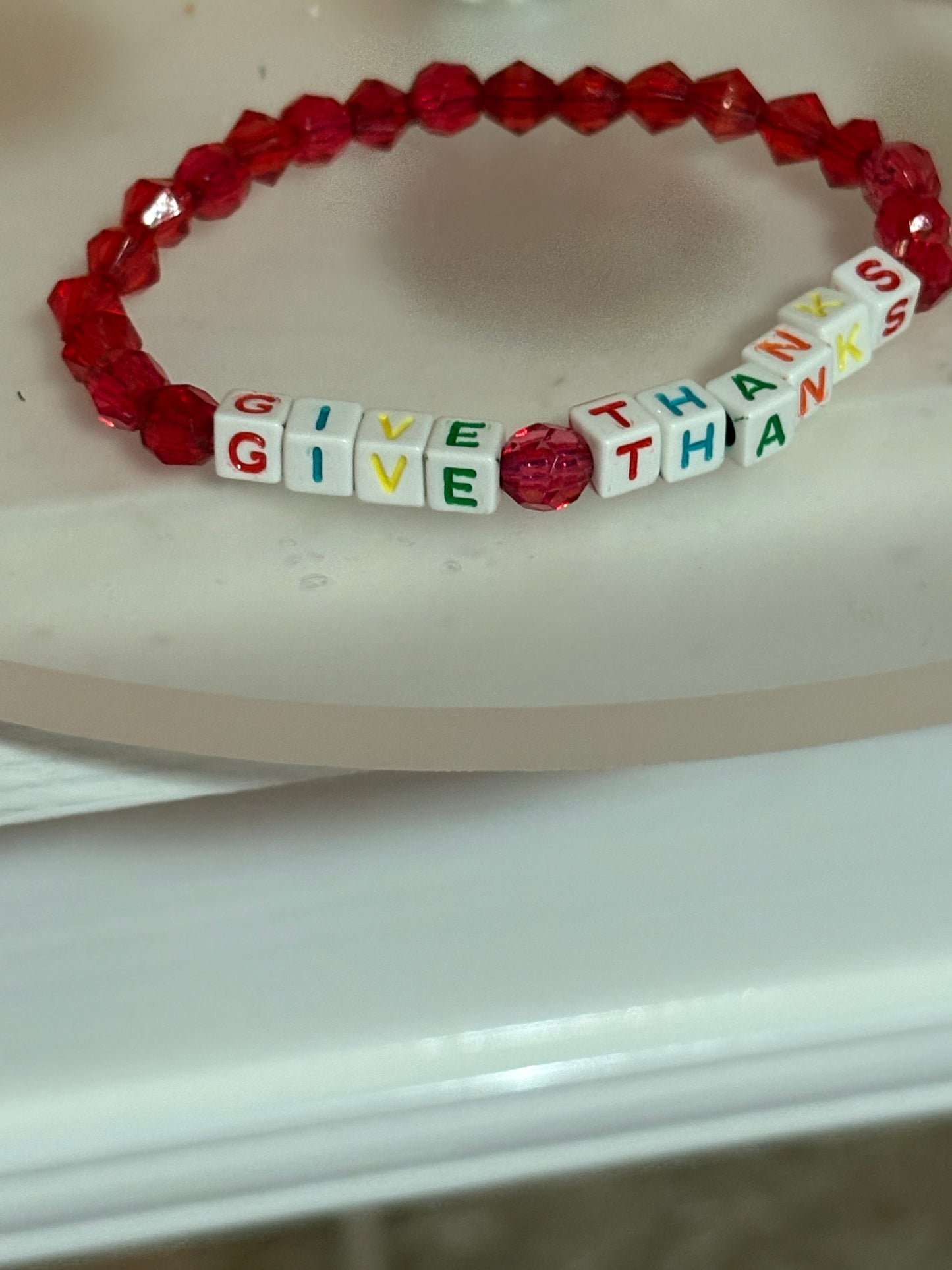 Give thanks bracelet