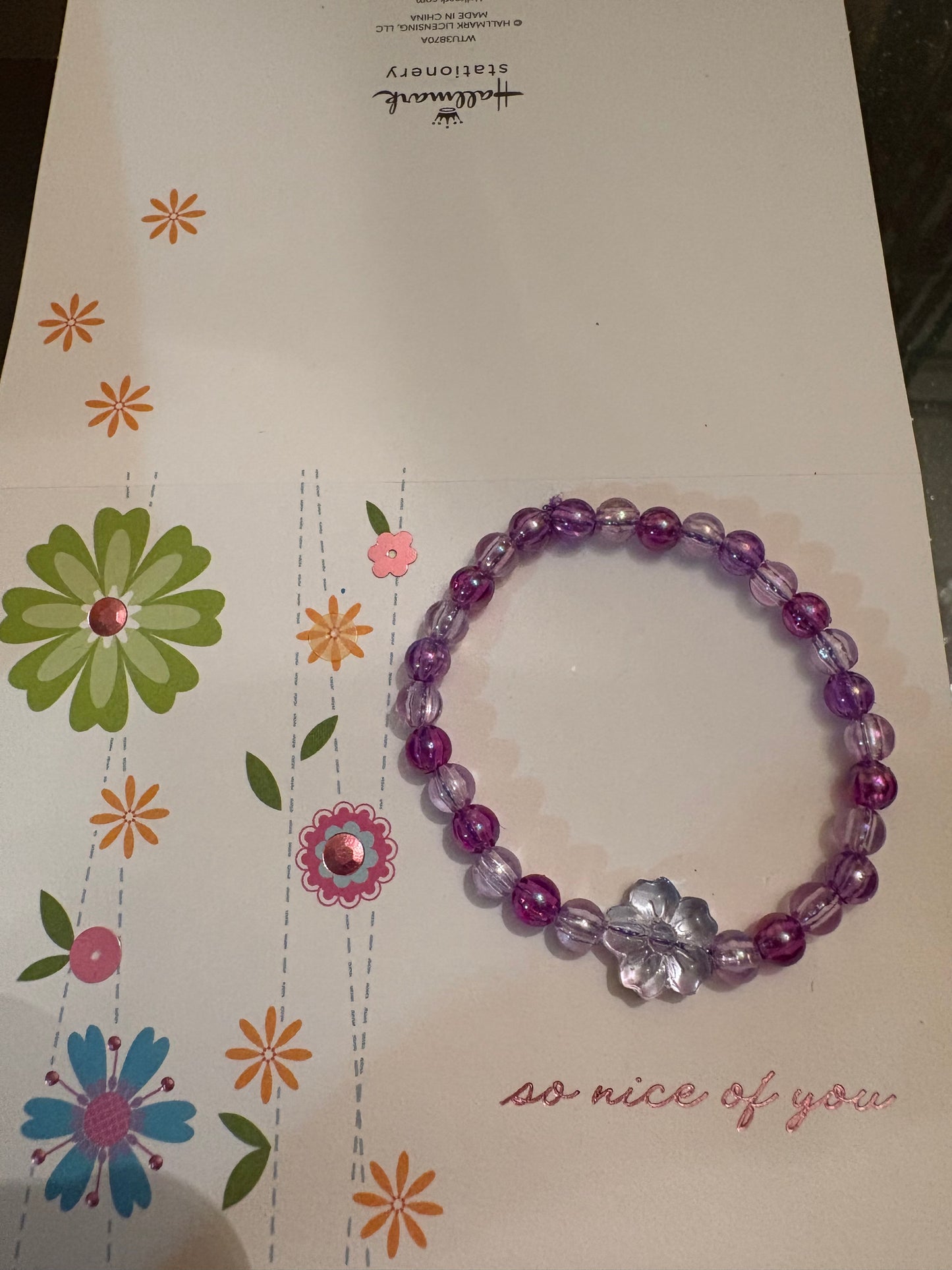 Flower bracelet