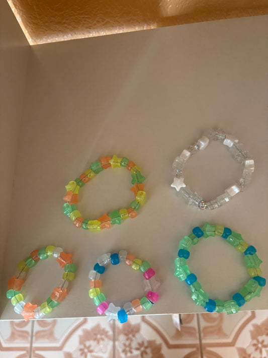 Glow in the dark bracelets